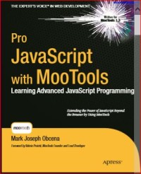 Image of Pro JavaScript with MooTools Learning Advanced JavaScript Programming