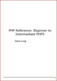 Image of PHP Reference: Beginner to Intermediate PHP5