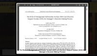 Image of The Role of Management Information System (MIS) and Decision Support System (DSS) for Manager’s Decision Making Process