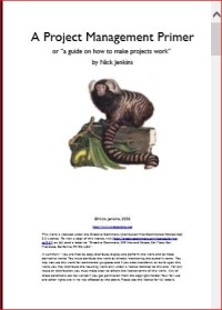 Image of A Project Management Primer or “a guide on how to make projects work”