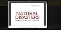 Image of NATURAL DISASTERS: Protecting the Public’s Health