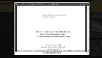 Image of Pathways and Barriers to Mental Health Care in an Urban Multicultural Milieu: An Epidemiological and Ethnographic Study