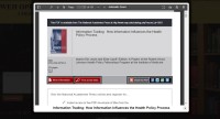 Image of Information Trading: How Information Influences the Health Policy Process