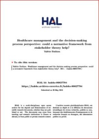 Image of Healthcare management and the decision-making process perspective