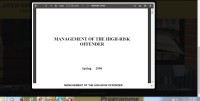Image of MANAGEMENT OF THE HIGH-RISK OFFENDER