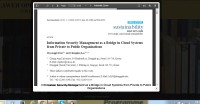 Image of Information Security Management as a Bridge in Cloud Systems from Private to Public Organizations