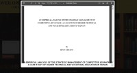 Image of AN EMPIRICAL ANALYSIS OF THE STRATEGIC MANAGEMENT OF COMPETITIVE ADVANTAGE: A CASE STUDY OF HIGHER TECHNICAL AND VOCATIONAL EDUCATION IN TAIWAN