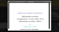 Image of INFORMATION SECURITY MANAGEMENT