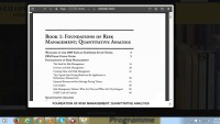 Image of FOUNDATION OF RISK MANAGEMENT; QUANTITATIVE ANALYSIS