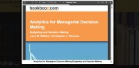 Image of Analytic for managerial decision making ,budgeting and decision making .