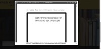 Image of IDENTIFYING RESOURCES FOR MANAGING SEX OFFENDERS