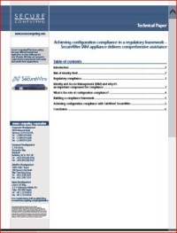 Image of Achieving configuration compliance in a regulatory framework