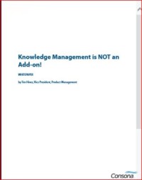 Image of Knowledge Management is NOT an Add-on