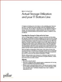 Image of Actual Storage Utilization  and your IT Bottom Line