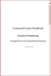 Image of Command Center Handbook  Proactive IT Monitoring