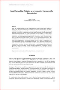 Image of Social Networking Websites as an Innovative Framework for Connectivity