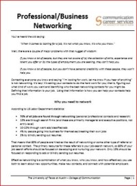 Image of Professional/Business Networking