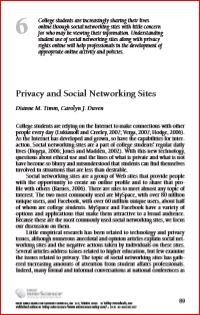 Image of Privacy and Social Networking Sites