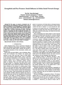 Image of Groupthink and Peer Pressure: Social Inﬂuence in Online Social Network Groups