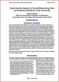 Image of Exploring the Impacts of Social Networking Sites on Academic Relations in the University