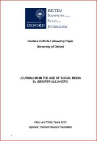 Image of JOURNALISM IN THE AGE OF SOCIAL MEDIA