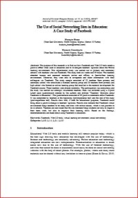 Image of The Use of Social Networking Sites in Education: A Case Study of Facebook