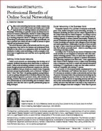 Image of Professional Benefits of Online Social Networking