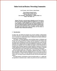 Image of Online Social and Business Networking Communities