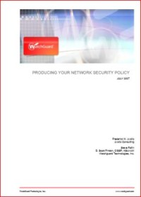 Image of PRODUCING YOUR NETWORK SECURITY POLICY