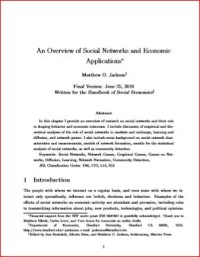 Image of An Overview of Social Networks and Economic Applications