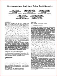 Image of Measurement and Analysis of Online Social Networks
