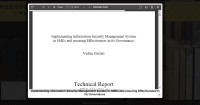 Image of Implementing Information Security Management System in SMEs and ensuring Effectiveness in its Governance.