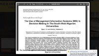 Image of The Use of Management Information Systems (MIS) In Decision Making In The South-West Nigerian Universities