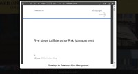 Image of Five steps to Enterprise Risk Management