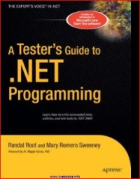 Image of A Tester’s Guide to .NET Programming