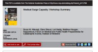 Image of Medical Surge Capacity