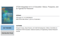 Image of STEM Integration in K-12 Education: Status, Prospects, and an Agenda for Research