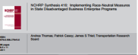 Image of NCHRP Synthesis 416: Implementing Race-Neutral Measures in State Disadvantaged Business Enterprise Programs