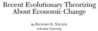 Image of Recent Evolutionary Theorizing About Economic Change