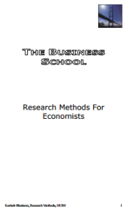 Image of Research Methods For Economists