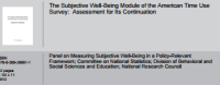 Image of The Subjective Well-Being Module of the American Time Use Survey: Assessment for Its Continuation