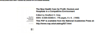 Image of The New Health Care for Profit