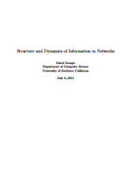 Image of Structure and Dynamics of Information in Networks