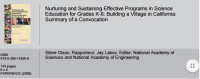 Image of Nurturing and Sustaining Effective Programs in Science Education for Grades K-8: Building a Village in California: Summary of a Convocation
