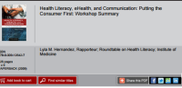 Image of Health Literacy, eHealth, and Communication