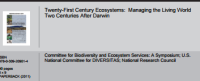 Image of Twenty-First Century Ecosystems: Managing the Living World Two Centuries After Darwin