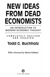 Image of NEW IDEAS FROM DEAD ECONOMISTS