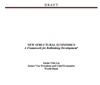 Image of NEW STRUCTURAL ECONOMICS A Framework for Rethinking Development