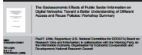 Image of The Socioeconomic Effects of Public Sector Information on
Digital Networks: Toward a Better Understanding of Different Access and Reuse Policies: Workshop Summary