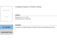 Image of Ecological Impacts of Climate Change